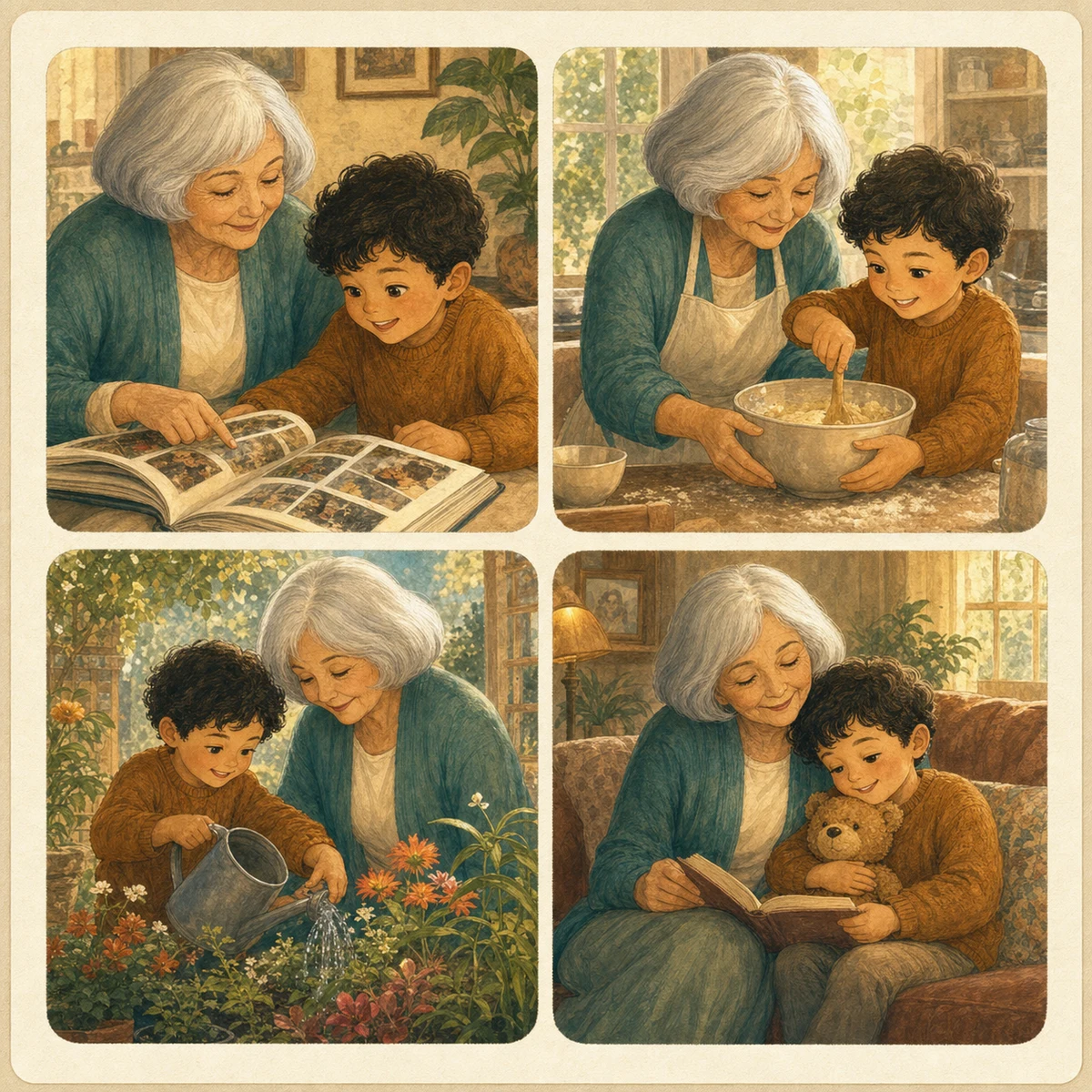 Generated family memory book preview
