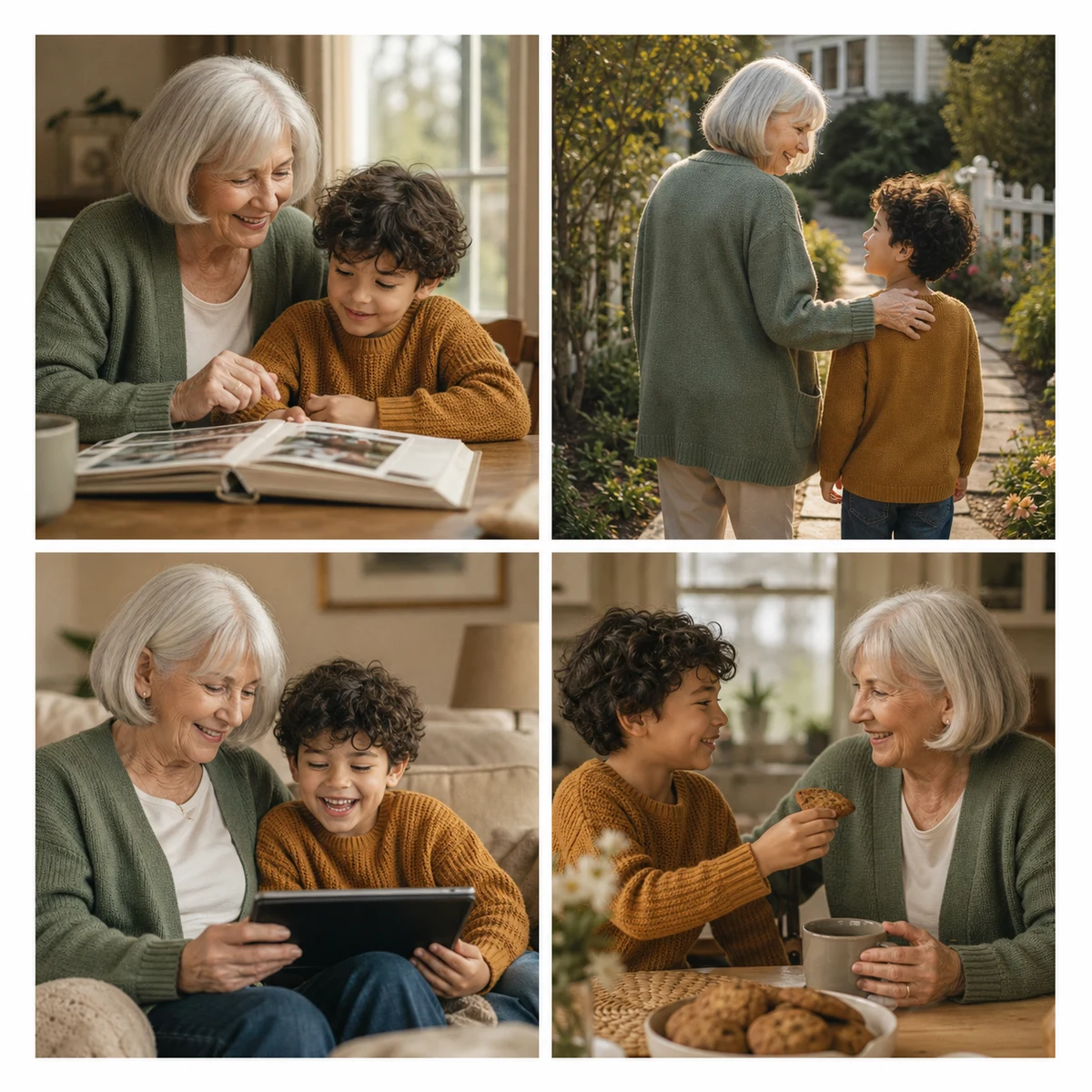 Source photos for a family memory book gift